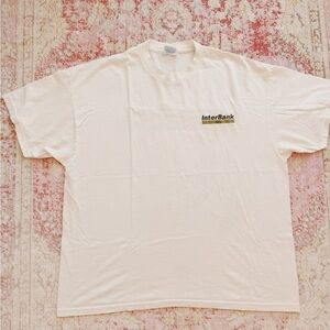 Hanes Cream Short Sleeve Men's Tee “Interbank”